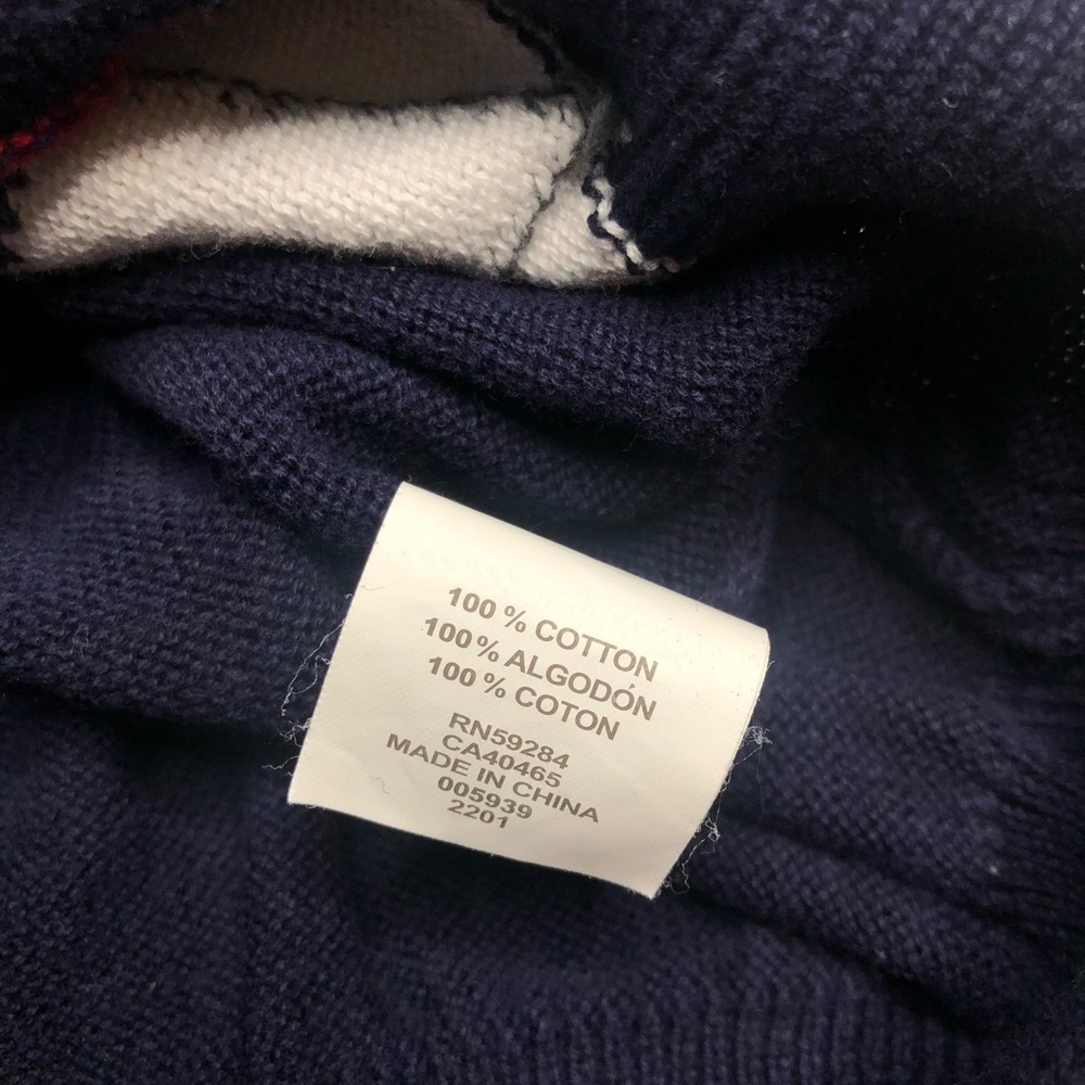 Children’s Place sweater blue red white size m - Picture 4 of 5